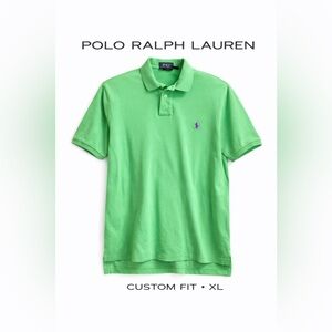 Ralph Lauren Men's Bright Green Polo Shirt